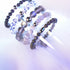 Karbonit | Silber | Statement-Armband aus Meerjungfrauenglas
